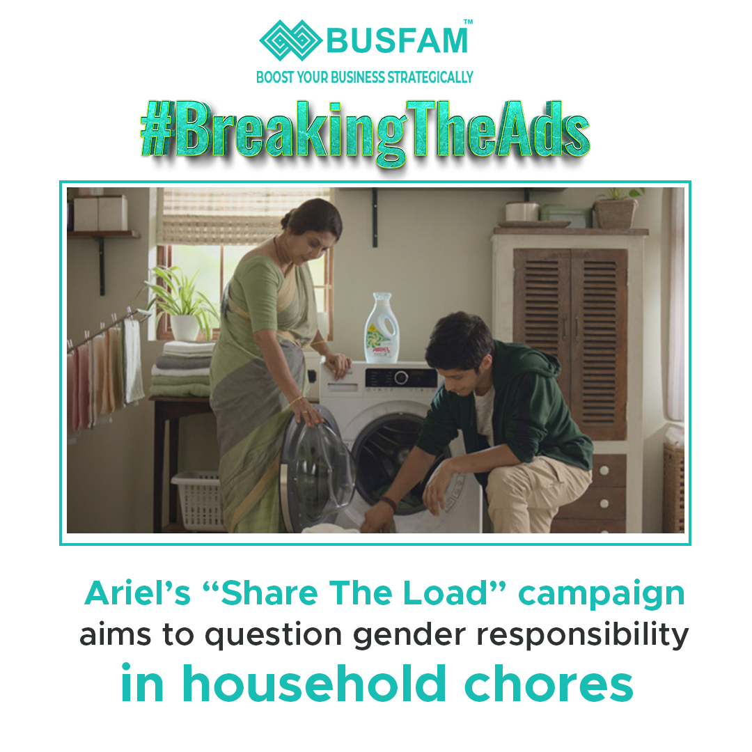 Ariel’s “Share the Load” Campaign Aims To Question Gender Responsibility in Household Chores